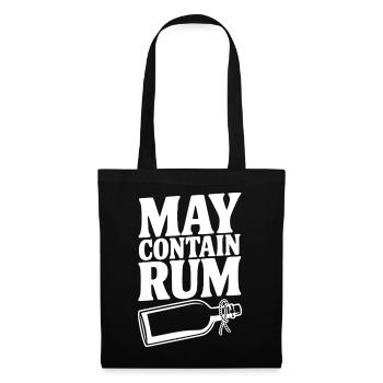 May Contain Rum - Tote Bag - black - Front