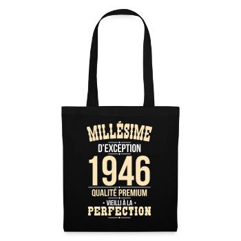 1946 – Millésime d’exception – Qualité premium - Sac en tissu - noir - Devant