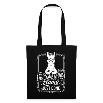 Pas de drame Llama vient de faire - Sac en tissu - noir - Devant