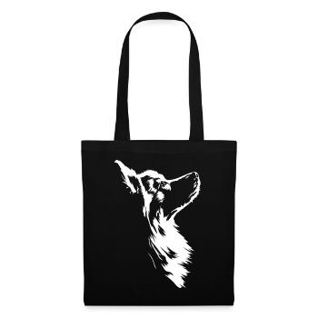 American Eskimo Dog Silhouette Hunde Hund Wilsigns - Stoffbeutel - Schwarz - Vorne