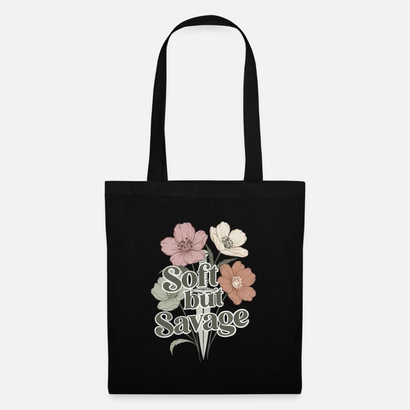 Soft but Savage - Tote Bag - black