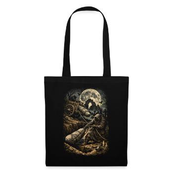 Humour gothique de cimetière - Sac en tissu - noir - Devant