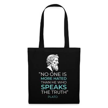 Greek Philosophy Plato Quote Truth - Tote Bag - black - Front