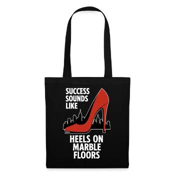Le succès ressemble à des talons - Business Skyline - Sac en tissu - noir - Devant