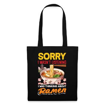 Think Ramen Noodle Fan Japanese - Tote Bag - black - Front