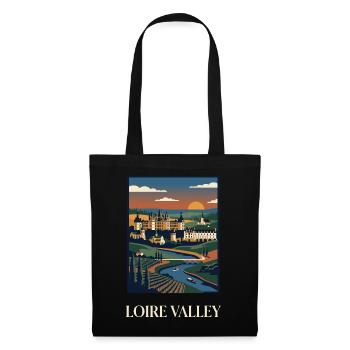 Loire Valley Sunset Château Panorama - Tote Bag - black - Front
