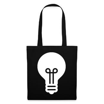 Light Bulb, Idea, Innovation - Tote Bag - black - Front