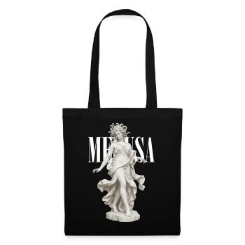 Medusa-Göttinnen-Marmor - Stoffbeutel - Schwarz - Vorne