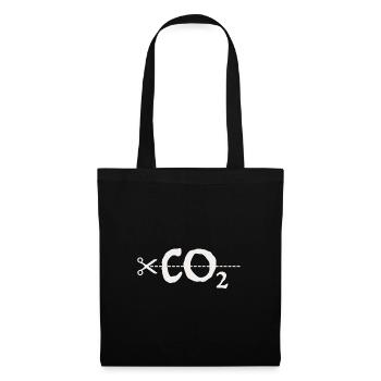 CO2 | Climate Change, Scissors, Nature Conservation - Tote Bag - black - Front