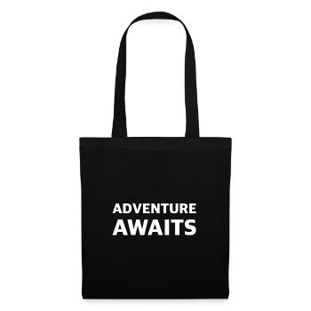 Discover Adventure: Adventure Awaits, Outdoor - Tote Bag - black - Front