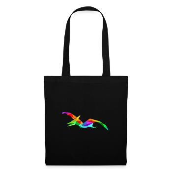 Colorful Rainbow Pteranodon Pterosaur Dino - Tote Bag - black - Front