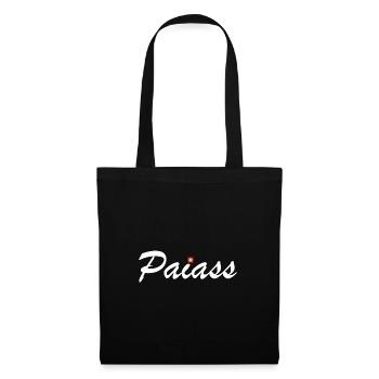 Paiass | Schweiz, Schweizerdeutsch, Dialekt - Stoffbeutel - Schwarz - Vorne