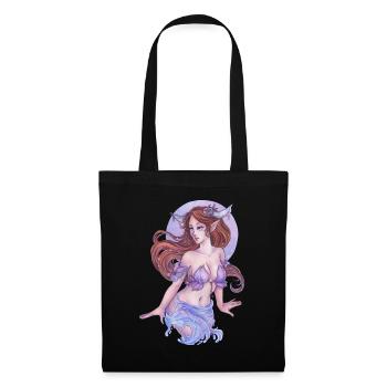 Coole Manga Elfe Geschenkidee für Mangafans - Stoffbeutel - Schwarz - Vorne