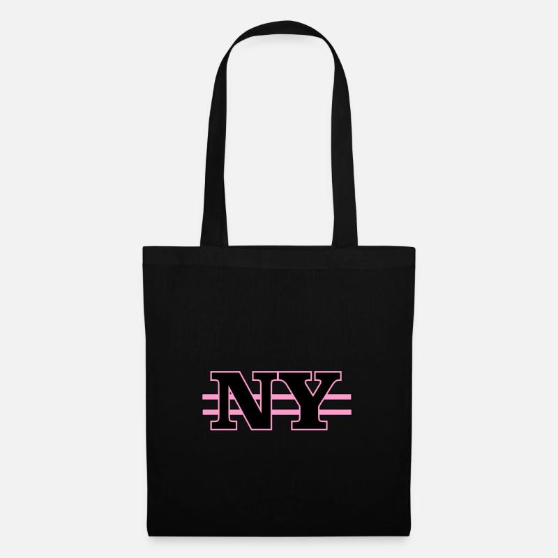 NY - Stoffbeutel - Schwarz