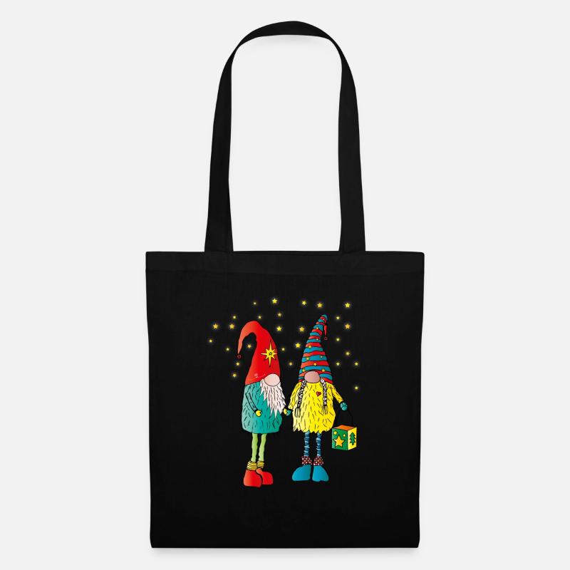 Weihnachtswichteln - Tote Bag - black