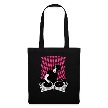 DJ turntables - Tote Bag - black - Front