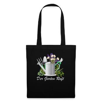 Le jardin appelle jardiniers fleurs jardinage - Sac en tissu - noir - Devant