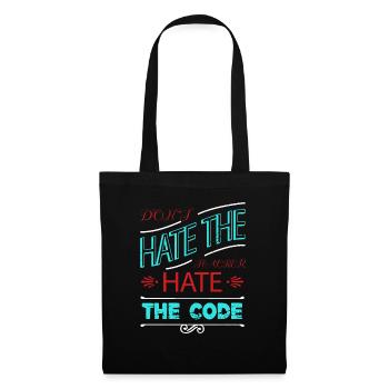 happy funny quote analyst funny joke humor coding - Tote Bag - black - Front