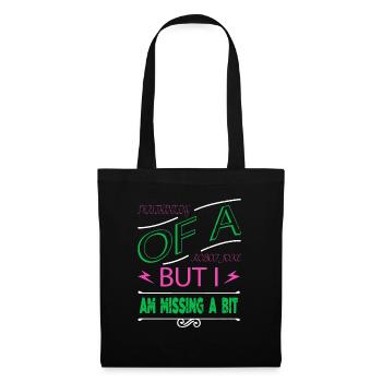 engineer birthday present idea gift idea funny - Stoffbeutel - Schwarz - Vorne