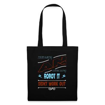 bot happy bday dictons drôles science-fiction présent garçons - Sac en tissu - noir - Devant