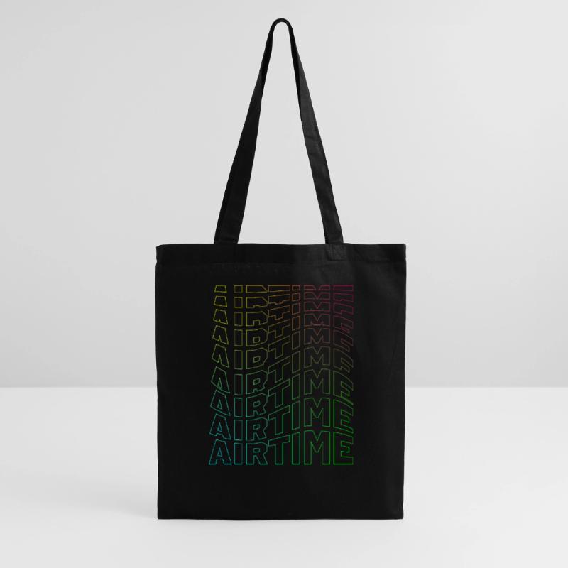 airtime textblock hollow wave rainbow Tote Bag