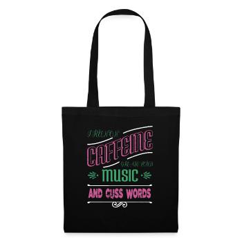 a diesel mechanic funny sayings birthday present - Stoffbeutel - Schwarz - Vorne