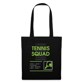 Tennis Squad Ball Sports Ironic Saying Cardio - Tote Bag - black - Front