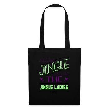 drôle d’anniversaire de Noël dork sous le sapin - Sac en tissu - noir - Devant