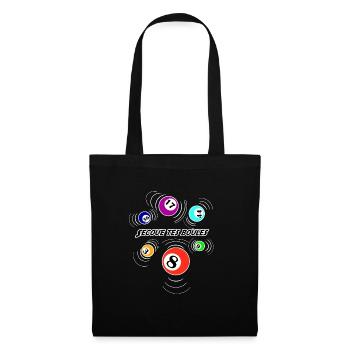 secoue tes boules bingo - Sac en tissu - noir - Devant