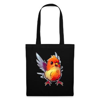 Arrogant red bird with slight overweight - Tote Bag - black - Front