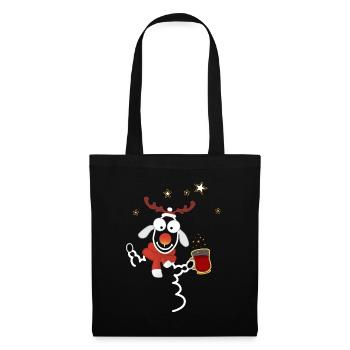 Glühwein - Stoffbeutel - Schwarz - Vorne