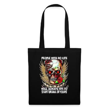 23F 0174 bk - Sac en tissu - noir - Devant