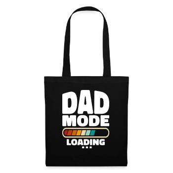 Funny Dad Mode Chargement Citation Meilleur Papa Jamais - Sac en tissu - noir - Devant