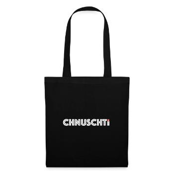 Chnuschti | komplizierter Mensch, Schweiz - Stoffbeutel - Schwarz - Vorne
