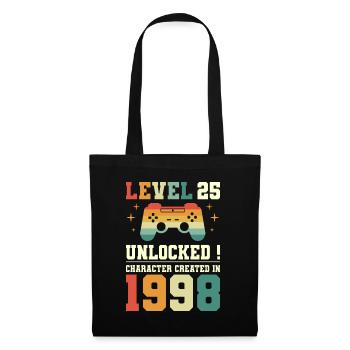 Level 25 Birthday Gamer 25 Years - Tote Bag - black - Front