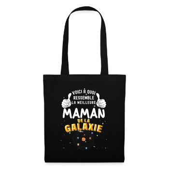 Meilleure Maman De La Galaxie Entière - Sac en tissu - noir - Devant