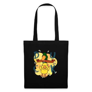 We love Ducks - Backprint - Stoffbeutel - Schwarz - Vorne