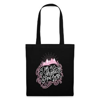 Not All Wanderers Are Lost in Pink - Tote Bag - black - Front