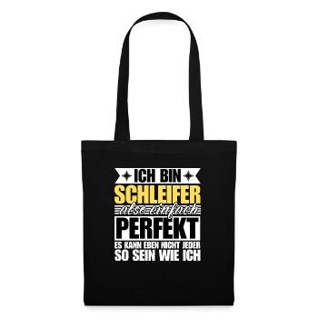 Perfekter Schleifer - Stoffbeutel - Schwarz - Vorne