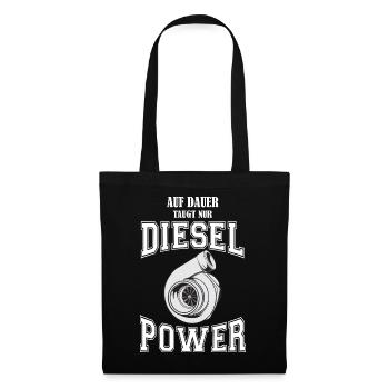 DIESEL POWER - Stoffbeutel - Schwarz - Vorne