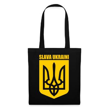 Slava ukraini - Stoffbeutel - Schwarz - Vorne