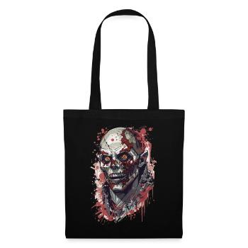 Zombie Halloween Undead Creepy - Sac en tissu - noir - Devant