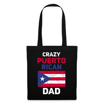 Puerto Rico | Puerto Ricaner Flagge Geschenkideen - Stoffbeutel - Schwarz - Vorne