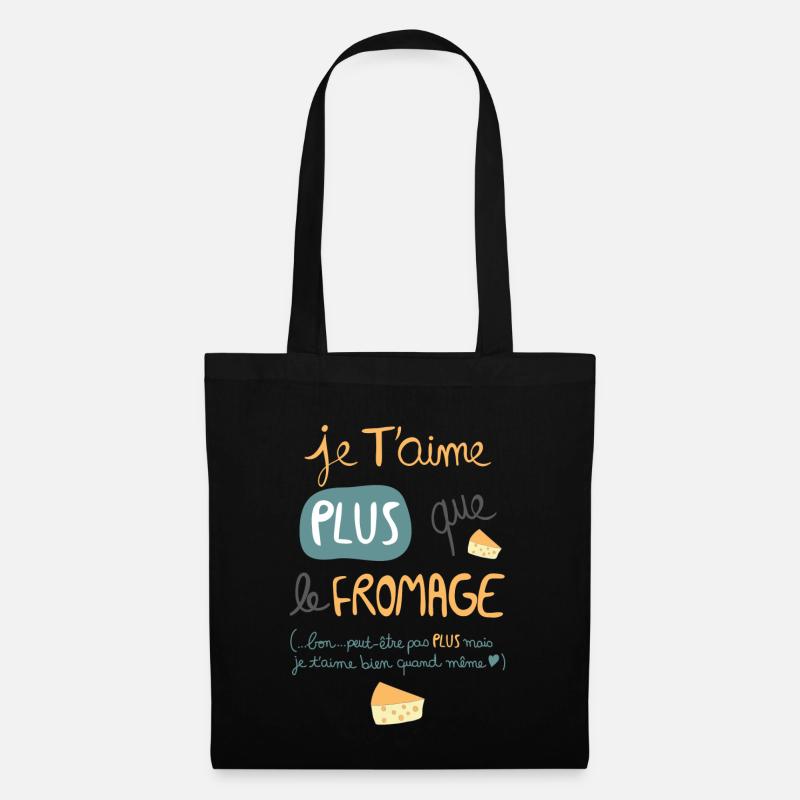 fromage - Sac en tissu - noir