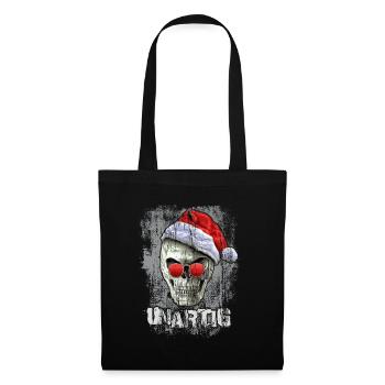 xmas skull - Stoffbeutel - Schwarz - Vorne