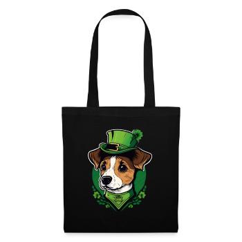 Journée Jack Russell St Patrick - Sac en tissu - noir - Devant