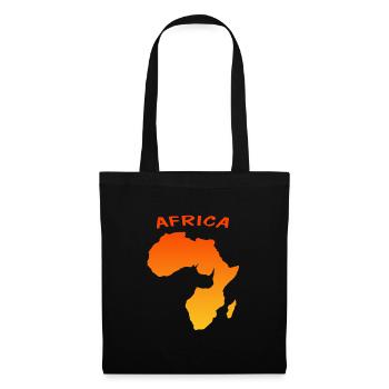 Afrika, Safari, Africa - Stoffbeutel - Schwarz - Vorne