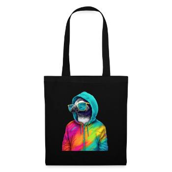 Penguin with Sunglasses Colorful Cool Penguins Bird - Tote Bag - black - Front