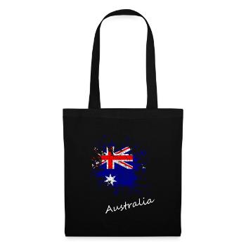 Australien - Stoffbeutel - Schwarz - Vorne