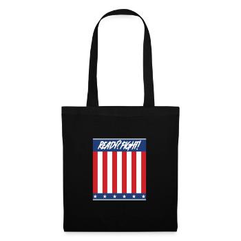 Prêt? Se battre! - Sac en tissu - noir - Devant